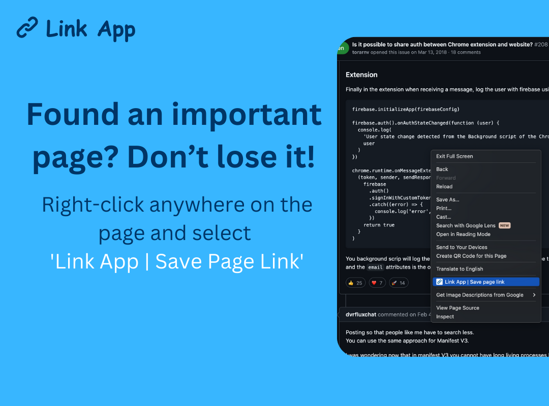 Saving Links with Chrome Extension